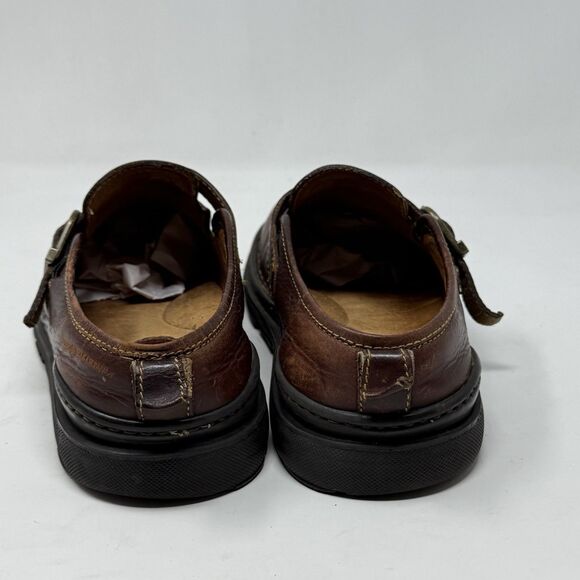 Born Cabot Fisherman Mules Sandals Mens 9.5 Brown Leather Handcrafted Shoes - Picture 12 of 16